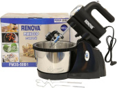 Миксер планетарный Renova FM3S-50B1 2.5л 500Вт черный