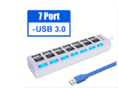 SMARTBUY (SBHA-7307-W) USB 3.0 хаб + выкл., 7 портов, белый