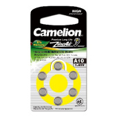 CAMELION ZA10 BL-6 MERCURY FREE (A10-BP6(0%HG), батарейка для слуховых аппаратов, 1.4 V,90MAH)