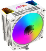 Кулер для процессора GMNG GG-CPC220-ARGB2 ARGB 120x120x25mm Soc-AM5/AM4/1151/1200/2066/1700 белый 4-pin 14-26dB Al+Cu LCD 220W 550gr Ret (GG-