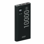 HIPER EP 10000 BLACK Мобильный аккумулятор 10000mAh 3A QC PD 2xUSB черный