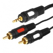 REXANT ШНУР СТЕРЕО 3,5 ММ - 2 RCA, ДЛИНА 5 МEТРОВ (GOLD) 17-4235