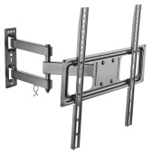 Кронштейн для телевизора Ultramounts UM 872 черный 32"-55" макс.35кг настенный поворотно-выдвижной и наклонный