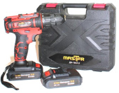 MASTER ДА-18/2 Li, 2 акк, слайдер, кейс, индикатор заряда, 18В/2ач /уп.10шт.(белый квадрат) 00-00021597