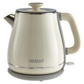 DELTA LUX DE-1019 (1,8 л, металл/пластик) белый