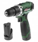 HAMMER ACD12/2CS Аккум.дрель 12В 2X1.5Ач LIION 10мм 0-350/0-1400об/мин 26Нм, в кейсе 630797