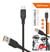 GOPOWER (00-00018564) Кабель GP01M USB (m)-microUSB (m) 1.0м 2.4A черный