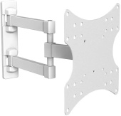 Кронштейн для телевизора Ultramounts UM 867W белый 23"-43" макс.20кг  поворот и наклон