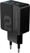 MORE CHOICE (4627151191751) NC46a 2USB 2.4A для Type-C 1м Black