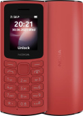 Мобильный телефон Nokia 106 (TA-1564) DS EAC красный моноблок 2Sim 1.8" 120x160 Series 30+ GSM900/1800 GSM1900 FM Micro SD max32Gb