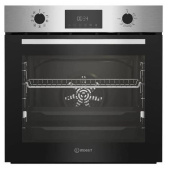 Встраиваемый электрический духовой шкаф Indesit IFE 3841 J IX серебристый/черный