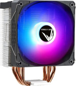 Кулер для процессора Formula Ice Burg Plus ARPW 4P ARGB Soc-AM5/AM4/1200/1700/1851 черный 4-pin 17-34dB Al+Cu 200W Ret