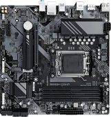 Материнская плата Gigabyte AMD B650 MicroATX Memory DDR5 Количество слотов памяти 4 слота 1xВыход HDMI 2xВыход DisplayPort 3xАудио вход 3xАудио выход