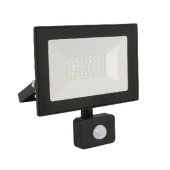 ULTRAFLASH LFL-2002S C02 черный (LED прожектор с датчиком, 20 Вт, 230В, 6500К)