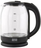 Чайник электрический Goodhelper KG-18B10 1.8л 1500Вт прозрачный/черный