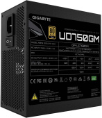Блок питания Gigabyte ATX 750W GP-UD750GM 80+ gold 24+2x(4+4) pin APFC 120mm fan 8xSATA Cab Manag RTL