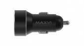 MAXVI CCM-M602PD LED metallic black 6A, 1xUSB, 1xType-C, QC3.0