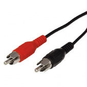 REXANT ШНУР 2 RCA - 2 RCA, ДЛИНА 3 МЕТРА, ЧЕРНЫЙ 17-0105