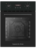 Духовой шкаф электрический встраиваемый Zigmund & Shtain E 145 B черный