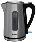 Чайник электрический Scarlett SC-EK21S13 1.7л 2200Вт серебристый/черный