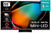 Телевизор LED Hisense 55" 55U8KQ темно-серый 4K Ultra HD 120Hz DVB-T DVB-T2 DVB-C DVB-S DVB-S2 USB WiFi Smart TV