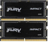 Память SO-DIMM DDR5 2x32Gb 5600MHz Kingston KF556S40IBK2-64 Fury Impact RTL PC5-44800 CL40 262-pin 1.1В dual rank Ret