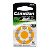 CAMELION ZA13 BL-6 Mercury Free (A13-BP6(0%Hg), батарейка для слуховых аппаратов, 1.4 V,280mAh)