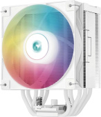 Кулер для процессора Deepcool AG500 Digital WH ARGB Soc-115X/1700/1200/AM4/AM5 120мм 1950rpm 29.4дБ 200W PWM 4-pin Al+Cu (R-AG500-WHADMN-G-1)