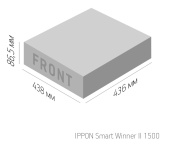 Источник бесперебойного питания Ippon Smart Winner II 1500 1350Вт 1500ВА черный