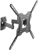 Кронштейн для телевизора Ultramounts UM903  черный 32"-55" макс.20кг поворотно-выдвижной и наклонный, настенный