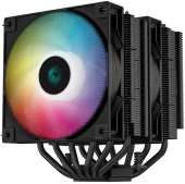 Кулер для процессора Deepcool AG620 BK ARGB Soc-115X/1700/1200/1366/2011/2066/AM4/AM5 2x120mm 3050rpm 29.4дБ 260W 4-pin Al+Cu (R-AG620-BKANMN-G-2)