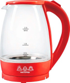 Чайник электрический Мастерица EK-1801М 1,8л 1500Вт рубин