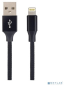 PERFEO (I4317) USB A вилка - Lightning вилка, 2A, черный, длина 2 м., Light Premium