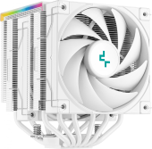 Устройство охлаждения(кулер) Deepcool AK620 Digital Wh Soc-AM5/AM4/1151/1200/2066/1700 белый 4-pin 28dB Al+Cu 260W 1486gr Ret