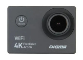 Видеорегистратор Digma FreeDrive Action 4K WiFi черный 150° 2160x3840 Wi-Fi (FDAC4W)