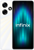 Смартфон Infinix X6831 Hot 30 128Gb 8Gb белый моноблок 3G 4G 2Sim 6.78" 1080x2460 Android 13 50Mpix 802.11 a/b/g/n/ac NFC GPS GSM900/1800 GSM1900 TouchSc FM microSD max1024Gb