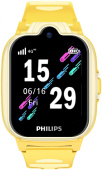 Смарт-часы Philips Kids W6610 1.69" IPS корп.желтый рем.желтый (CTW6610YL/00)