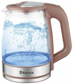 Чайник электрический Sakura SA-2722BR 2.2л 1500Вт  темный шоколад