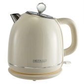 DELTA LUX DE-1018 (1,7 л. металл/пластик) белый