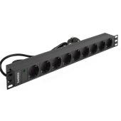 Блок розеток ExeGate ServerPro PDU-19H905 Al-9S-EU3 9роз. 3м черный (EX280851RUS)