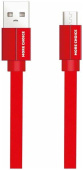 MORE CHOICE (4627151194509) K20m USB 2.1A для micro плоский USB - 1м Red