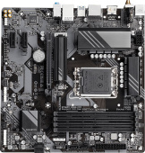 Материнская плата Gigabyte B760M DS3H AX Soc-1700 Intel B760 4xDDR5 mATX AC`97 8ch(7.1) 2.5Gg RAID+HDMI+DP