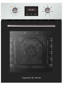 Духовой шкаф электрический встраиваемый Zigmund & Shtain E 145 S нержавеющая сталь