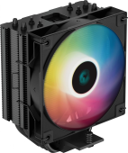 Устройство охлаждения(кулер) Deepcool AG400 Bk ARGB Soc-AM5/AM4/1151/1200/1700 черный/белый 4-pin 31.6dB Al+Cu 220W 614gr Ret