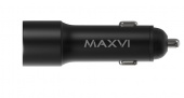 MAXVI CCM-M242 metallic black 2.4A, 2xUSB