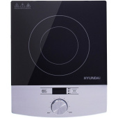 ЭП Hyundai HYC-0102 серебристый/черный стеклокерамика (настольная)