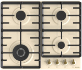 Встраиваемая газовая панель GORENJE GW642CLI  Газ, 60 × 13 × 52 см, слоновая кость