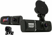 Видеорегистратор TrendVision Proof PRO 3CH черный 160°/160° 2Mpix 1080x1920/1280х720 (TVP3CHG)