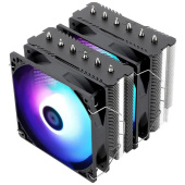 Кулер для процессора Thermalright Peerless Assassin 120 SE ARGB Soc-AM5/AM4/1151/1200/1700 черный 4-pin 25.6dB Al+Cu 730gr Ret (PA120-SE-ARGB