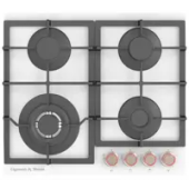 Газовая варочная панель Zigmund & Shtain MN 199.61 W независимая, белый